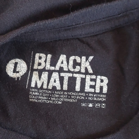 Black Graphic Tee with Zombie Print - Picture 2 of 2